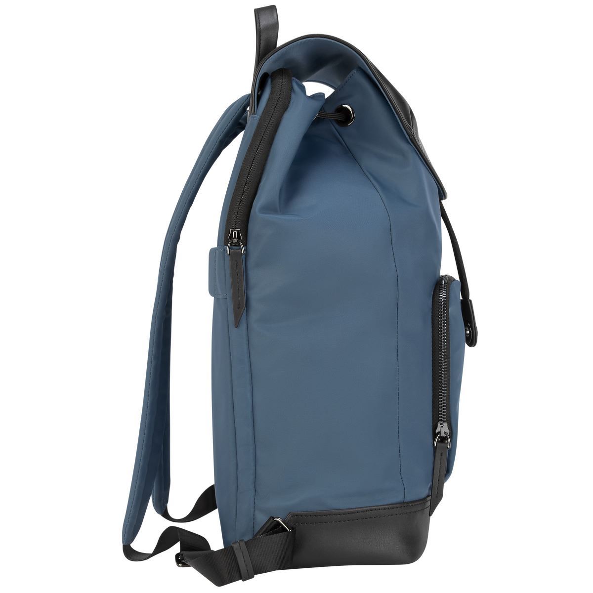 Blue shop drawstring backpack